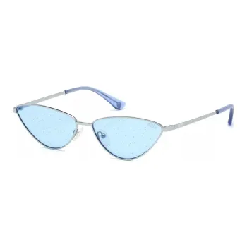 Victoria's Secret Metal Irregular Shape Sunglasses Women's Silver