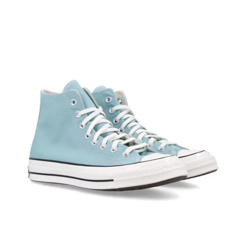Converse 1970s Anti Slip Wear Resistant Mid Top Canvas Shoes Men's Blue-3