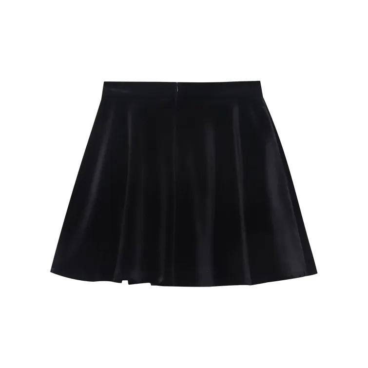 CHARM PICK Casual Short Skirts Women's Black-1