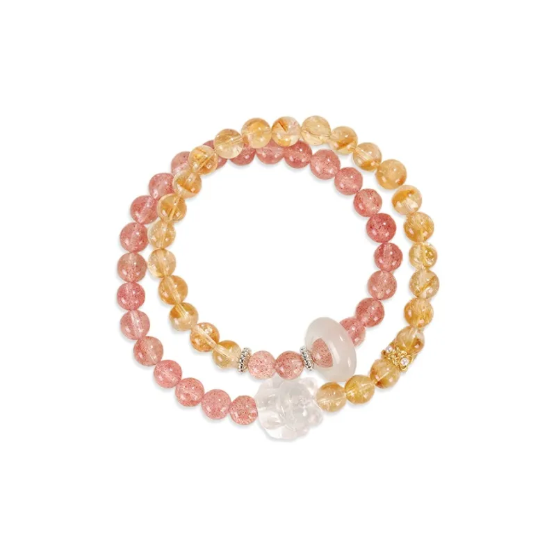 QIANCHANG Crystal Jade Bracelets Women's-5