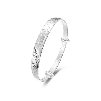 Sentimentality 9999 Pure Silver Bangles Women's