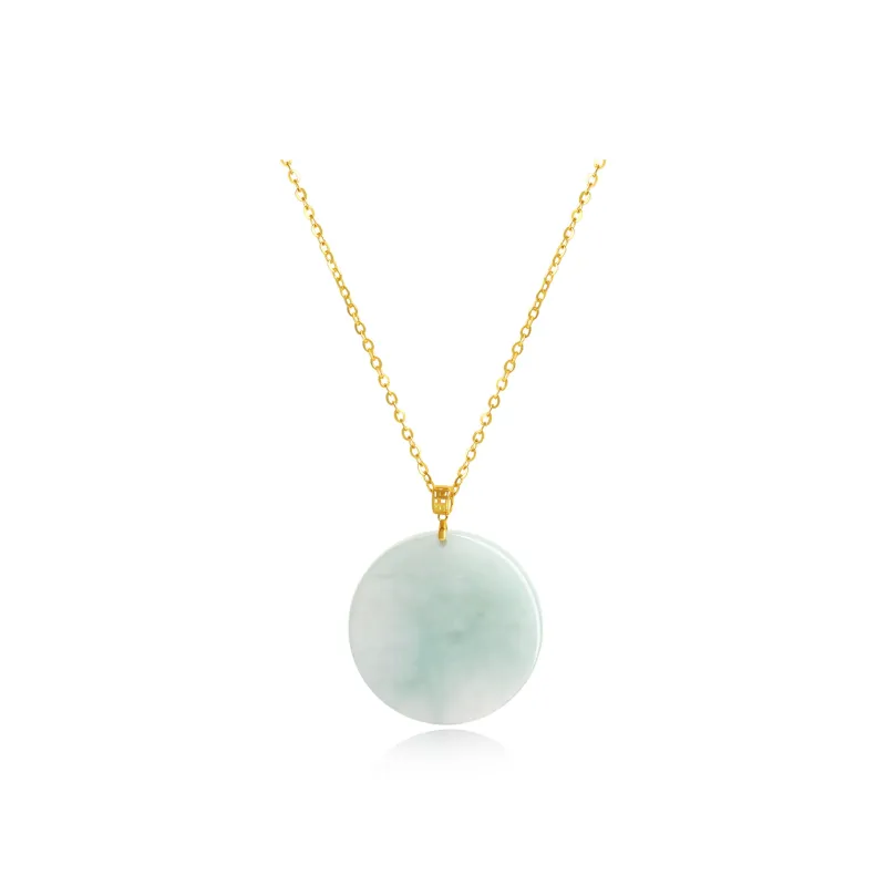 Lao Feng Xiang Glutinous Jade Jadeite Necklaces Unisex-0