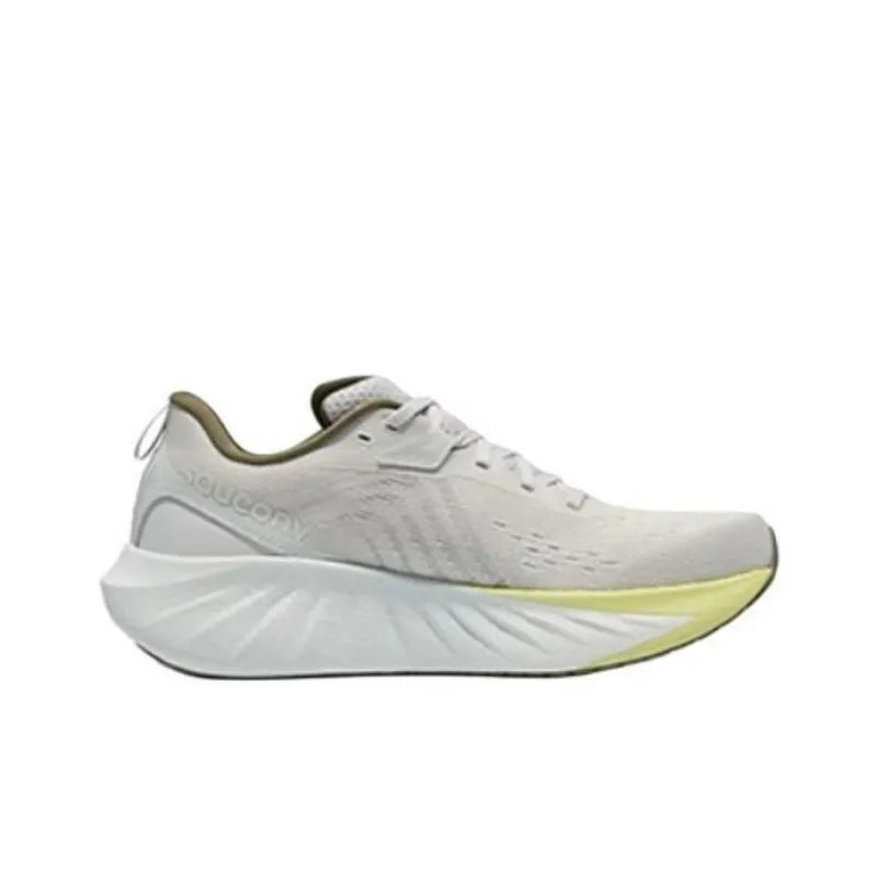 Saucony TRIUMPH 22 Cushioning Wear Resistant Low Top Running Shoes Unisex Gray Green-1