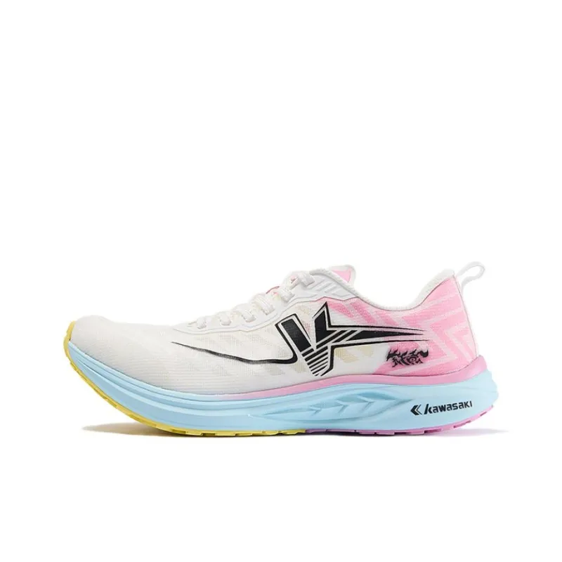 Kawasaki Flying Yellow Collection Running Shoes Unisex Low Top White/Blue/Green-0