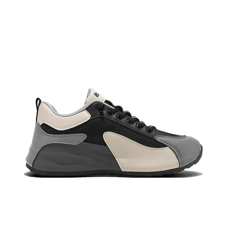Boogie Bear Casual Shoes Men Low Top White Gray/Black Gray/Black Orange-5