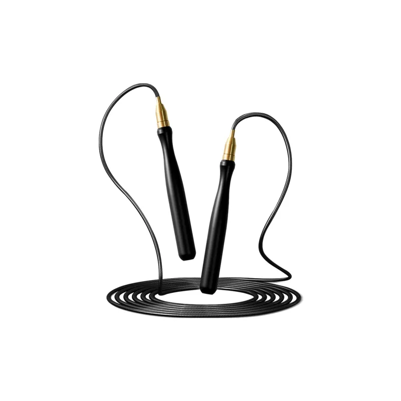POVIT Jump Ropes Black Gold Physical Fitness Training Unisex 3M Weight Loss And Burden Reduction-0