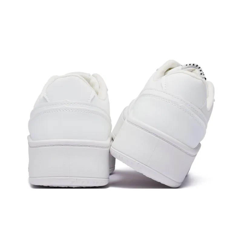 FCS Abrasion Resistant Slip Resistant Coverage Low Top Skateboard Shoes Women's White-3