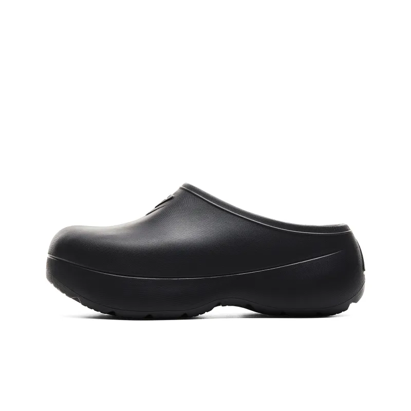 PEAK Taichi Chef Shoes Wrap toe Slippers Men's All Black-0