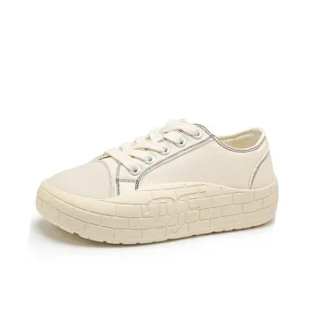 Dafu Leaps Forward Non slip Breathable And Wear resistant Low Top Skateboard Shoes Women's Beige