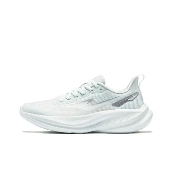 Erke Cushioning Lightweight Breathable Low Top Training Running Shoes Women's Snowflake Paste Bright Silver
