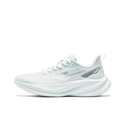 Erke Cushioning Lightweight Breathable Low Top Training Running Shoes Women's Snowflake Paste Bright Silver