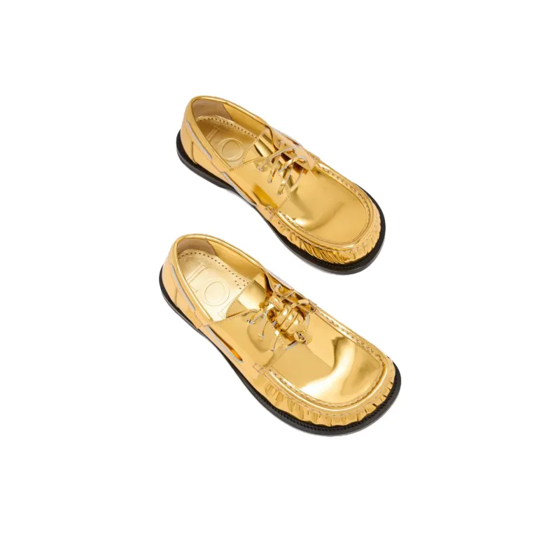 LOEWE Campo Casual Shoes Men's Gold-2