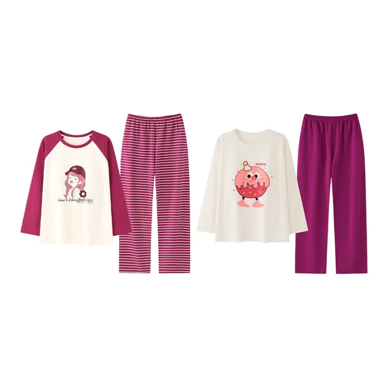 Herbal Primer Pajama Set Women's Combo Set-30
