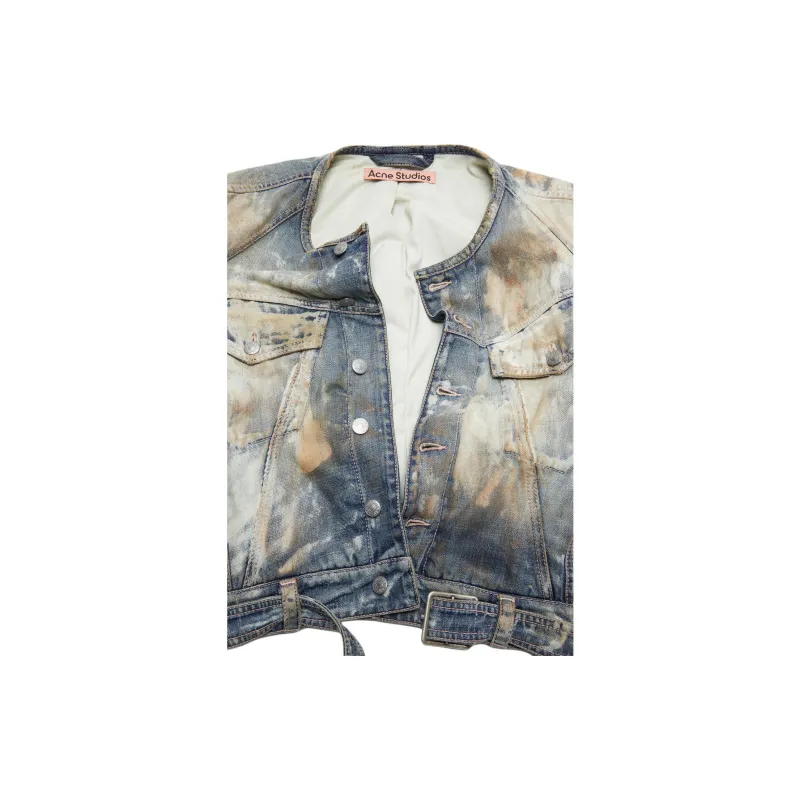 Acne Studios Destroyed Relaxed Denim Jacket-3