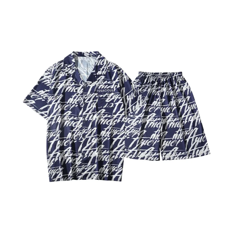 Qiao Ni Tong Pajama Set Men's Image Color-0