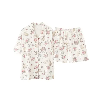 XIAFENYAN Pajama Set Women's Apricot