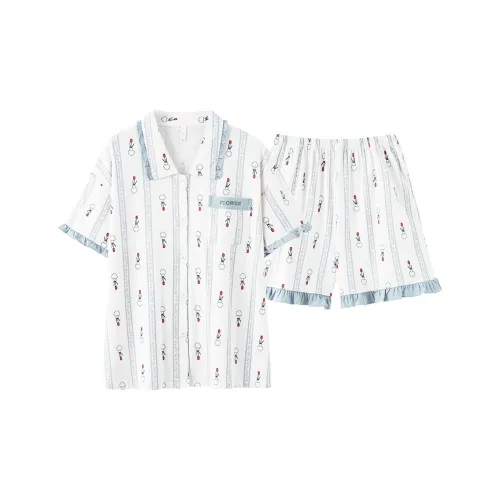 XIAFENYAN Pajama Set Women's Blue