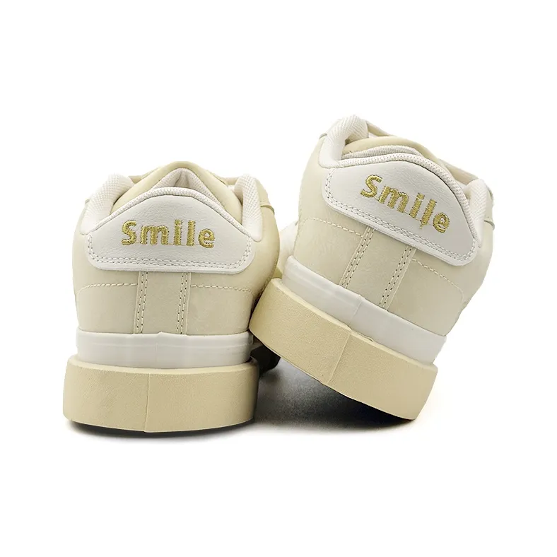 Mengsai Anti Slip Wear Resistant Low Top Skateboard Shoes Men's Almond Yellow-3
