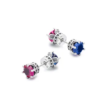 ETAHLOVE S925 Silver Stud Earrings Unisex