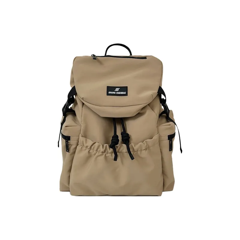 GOBLIN SHARKS 1759 Nylon Backpack Unisex White/Orange/Black/Khaki/Gray-16