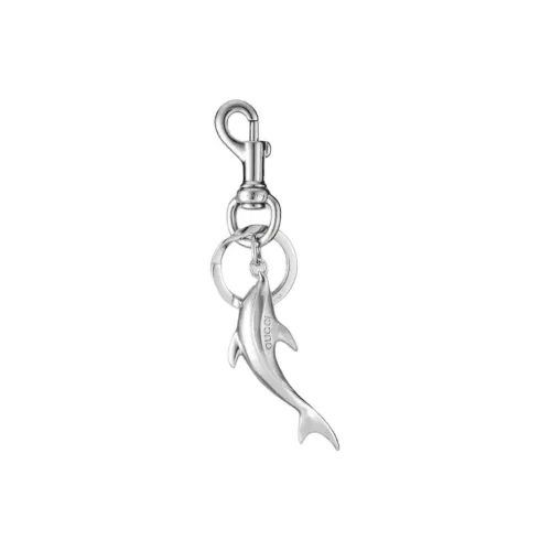 GUCCI Metal Keychains Men's Silver