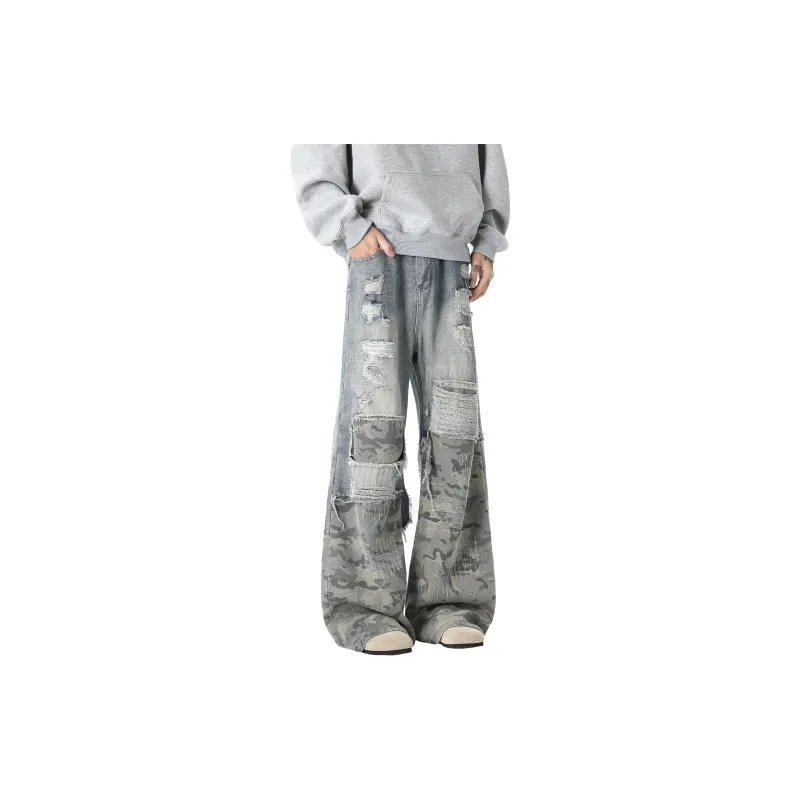 WELTER EXPERIMENT Fashion Jeans Unisex Blue Shades Single Item-0