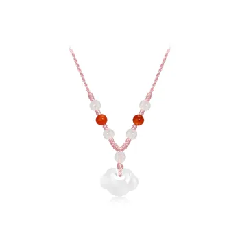 SINO GEM Chalcedony Necklaces Unisex