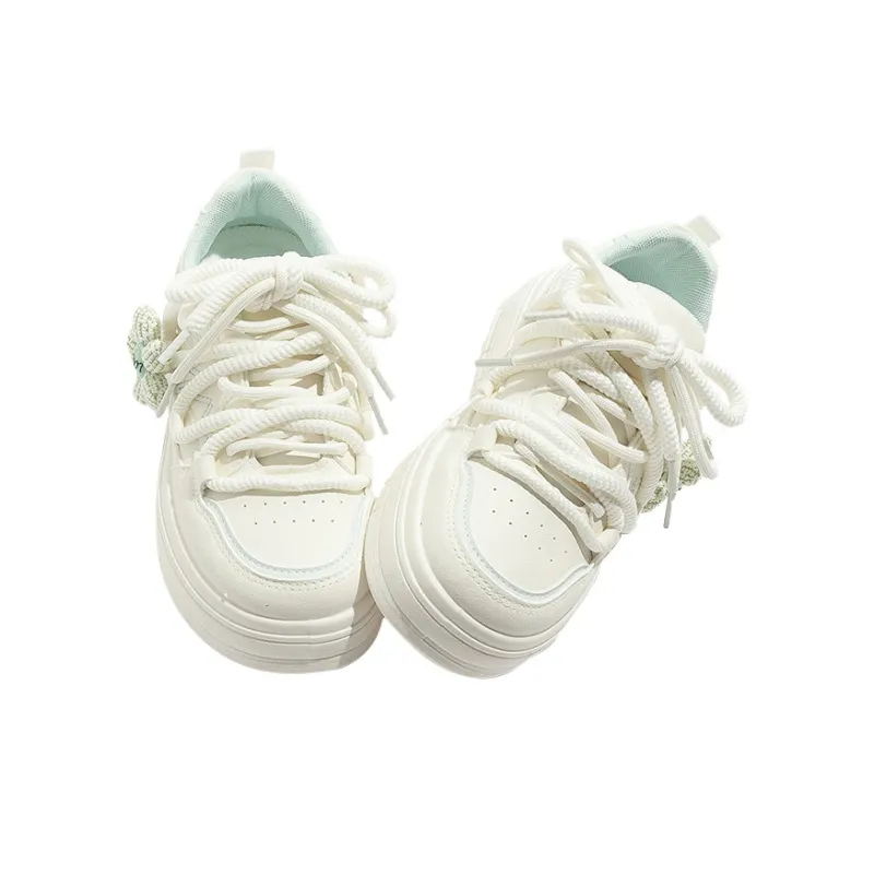 RUN MANNER Lightweight Height Increasing Slip Resistant Low Top Skateboard Shoes Women's-8