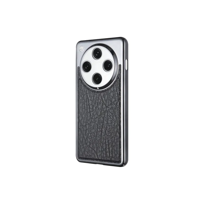 Povatine Genuine Leather Material Classic Nostalgic Tricolor Phone Cases Compatibility With OPPO Find X8/Find X8 Pro-6