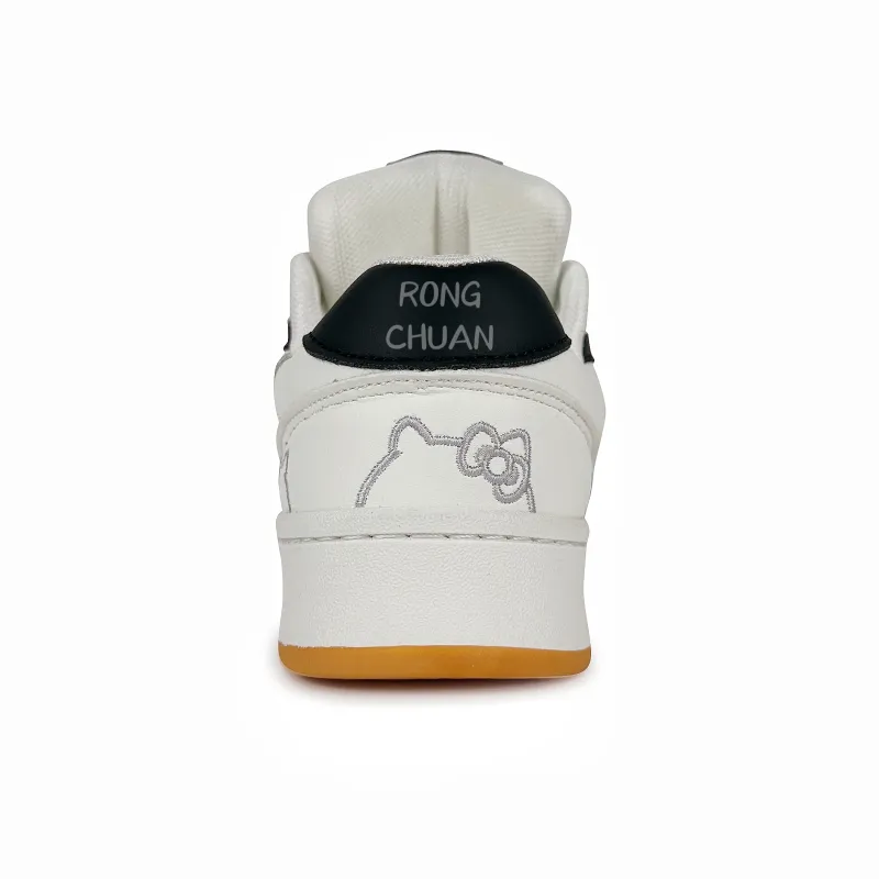 Rongchuan Anti-Slip And Wear-Resistant Lightweight Low-Top Skateboard Shoes Unisex White Natural Rubber-3