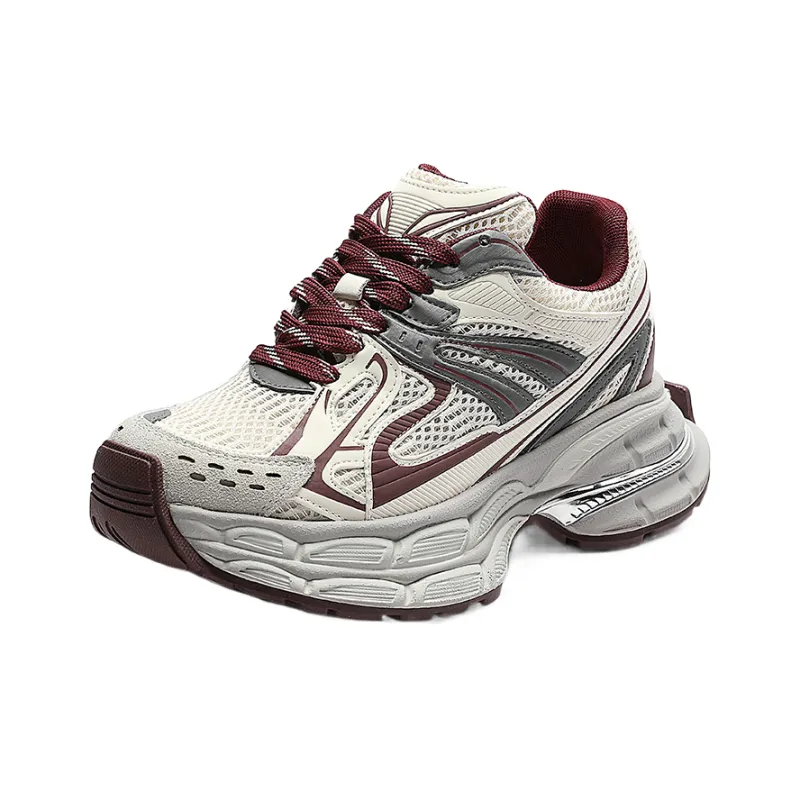 APRHE Anti Slip And Wear Resistant Height Increasing Low Top Chunky Sneakers Women's-3