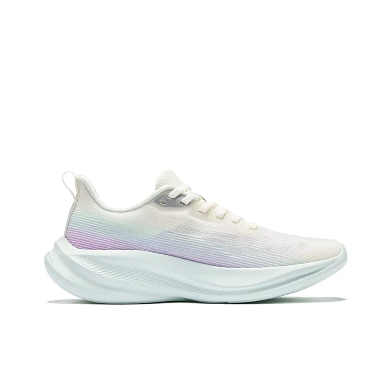 Erke Water Float 6PRO Running Shoes Women's Low Top Microcrystal White Eggplant Purple-1