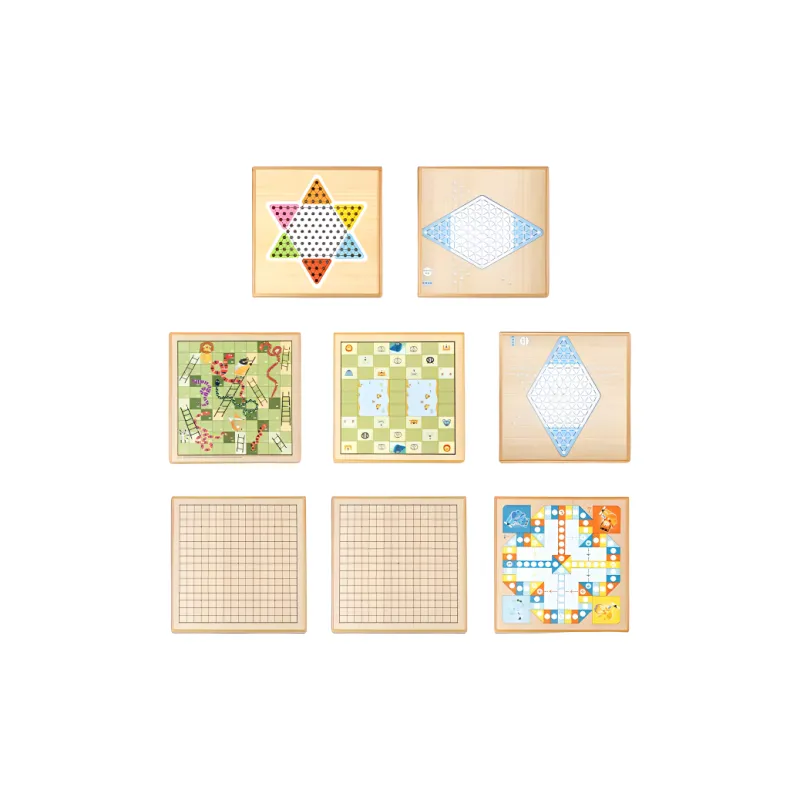 Lezhi By Me Educational Toy Gomoku Checkers Multifunctional Animal Game Board Double Sided Educational Game Board Games-7