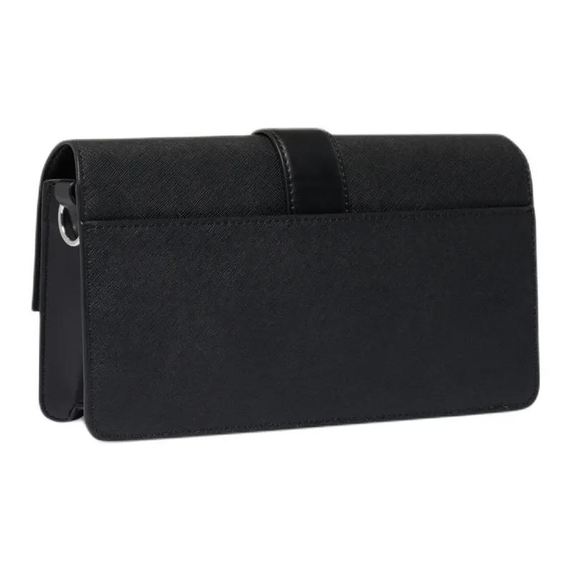 MICHAEL KORS Greenwich Cow Leather Crossbody Bag, Shoulder Bag Medium Size Women's Black-1