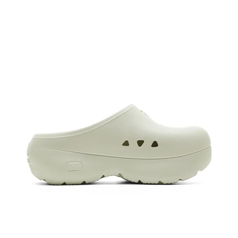 PEAK Taichi Chef Shoes Wrap toe Slippers Women's Light Grass Green-1