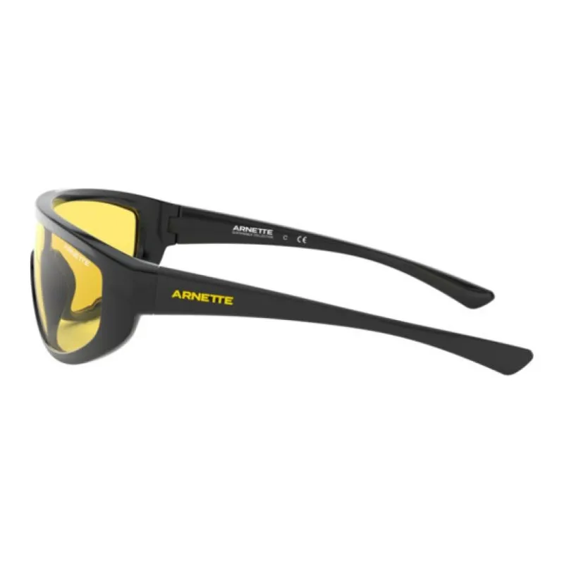 Arnette Plastic Irregular Shape Sunglasses Men's Black-4
