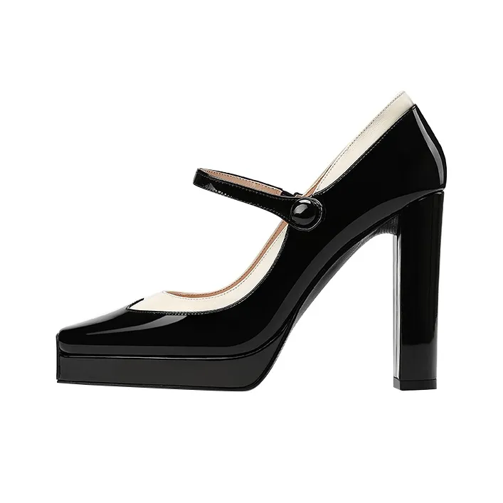 Princess & Isabel Chunky Heel High Heels 11cm Women's-3