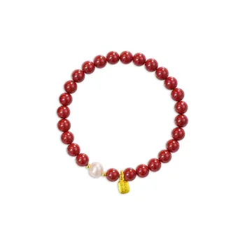 Kim Ka Fook Cinnabar Bracelets Unisex