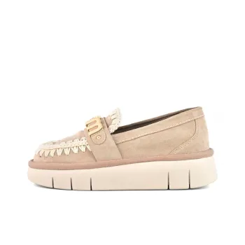 MOU Bounce Loafers 3.5cm Women's Light Brown