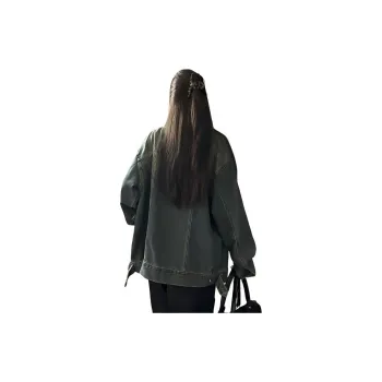 PLANE DRIFT Denim Jacket Women's Retro Nostalgic