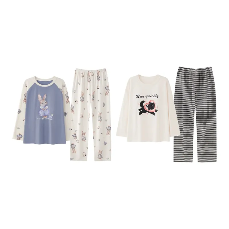 Herbal Primer Pajama Set Women's Combo Set-40