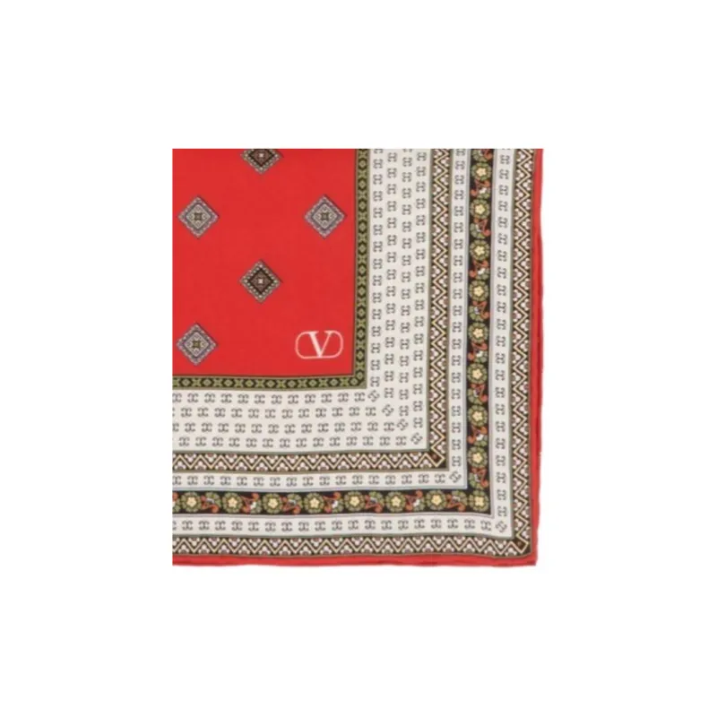 Valentino Silk Scarves Women's Red-2