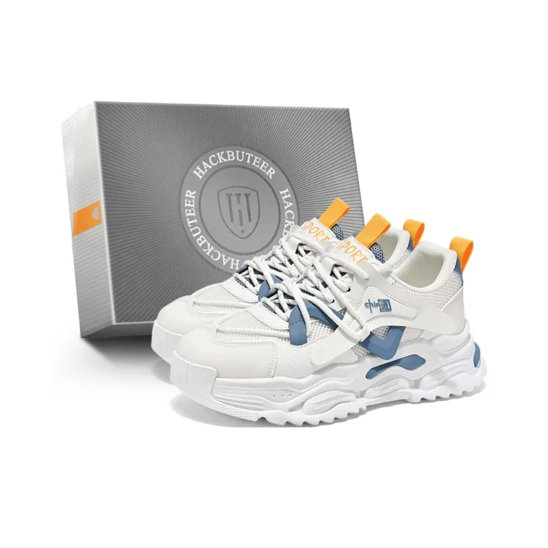 HACKBUTEER Low Top Chunky Sneakers Men's Box Included-0