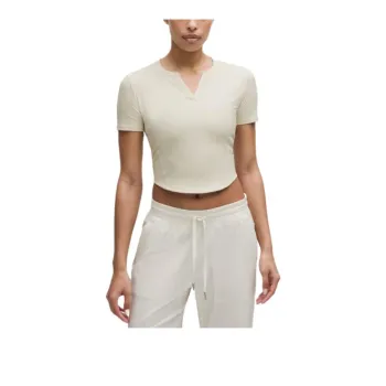 Lululemon Ribbed Nulu T Shirt Women's Bone White