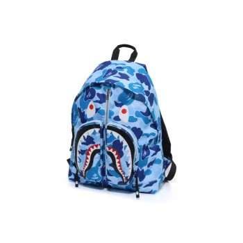 A BATHING APE Fabric Backpack Regular Unisex Blue/Pink/Green