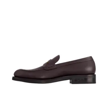 LOUIS VUITTON Fle Loafers Men's Red Brown