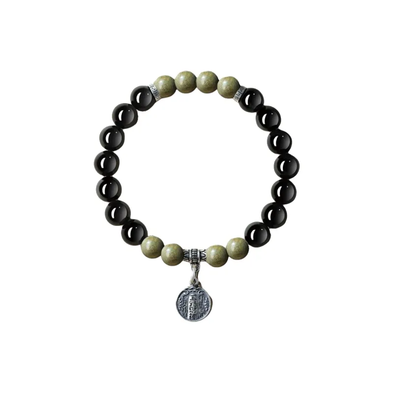 Yi Mingju Obsidian Bracelets Unisex-7