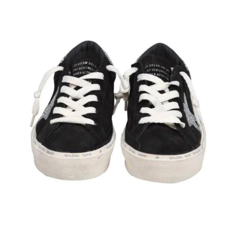 Golden Goose Hi Star Low Top Skateboard Shoes Women's Black-5
