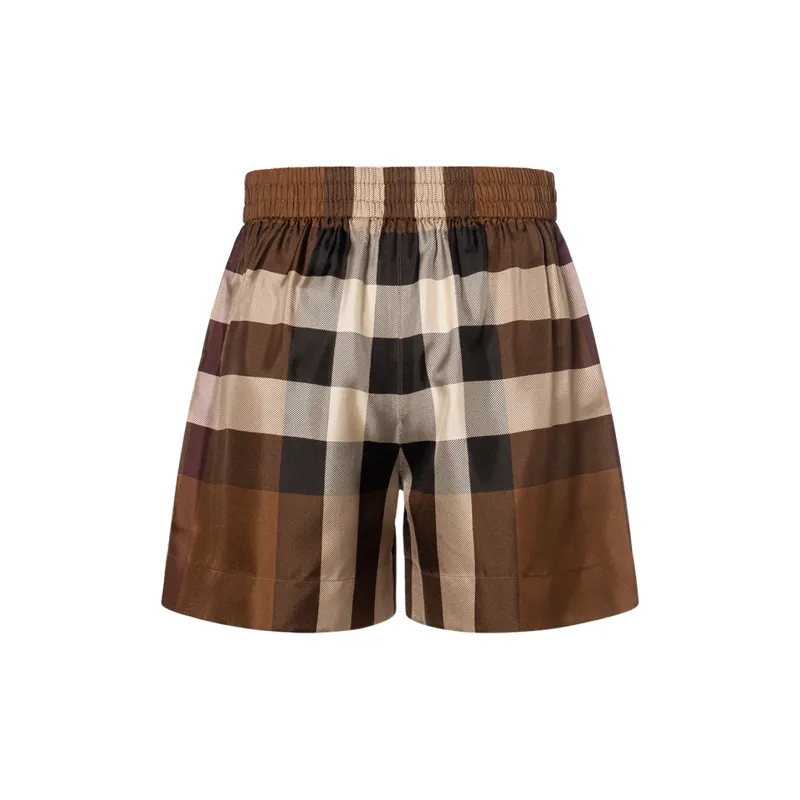 Burberry High waisted Checked Shorts-1