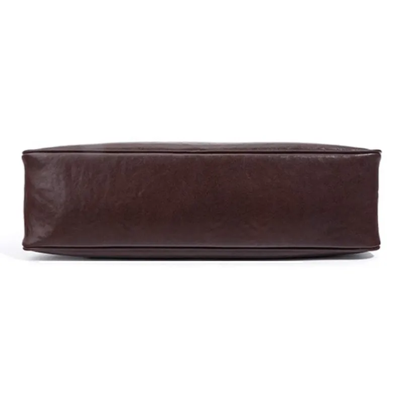 ROBERTA DI CAMERINO Vegetable Tanned Genuine Leather Shoulder Bag Women's Black/Dark Red-7